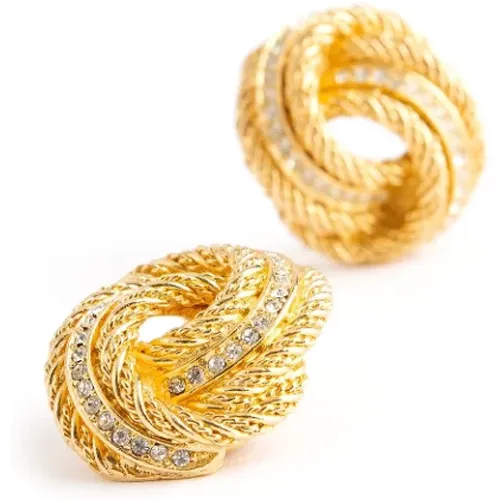 Pre-owned Jewellery, female, , Size: ONE SIZE Pre-owned Metal earrings - Dior Vintage - Modalova