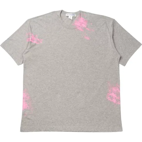 T-shirt in cotone in grigio , male, Sizes: M, XS, S - Comme des Garçons - Modalova