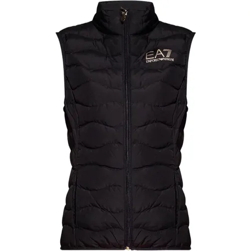 Insulated Vest with logo , female, Sizes: M - Emporio Armani EA7 - Modalova