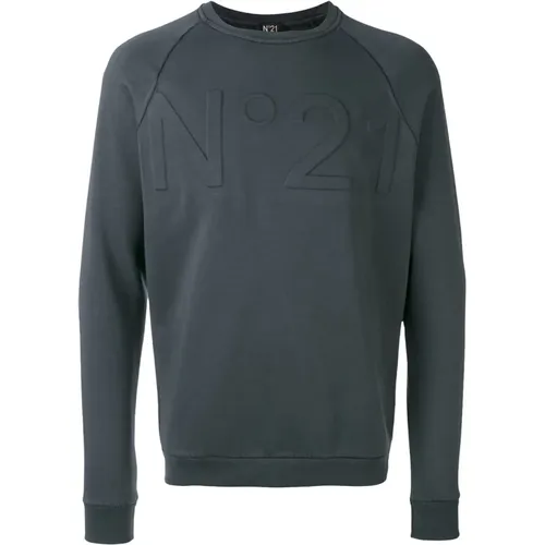 N21 , Felpa ,Blue male, Sizes: M, S - N21 - Modalova