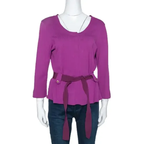 Pre-owned Shirts & Blouses, female, , Size: L Pre-owned Knit tops - Carolina Herrera Pre-owned - Modalova