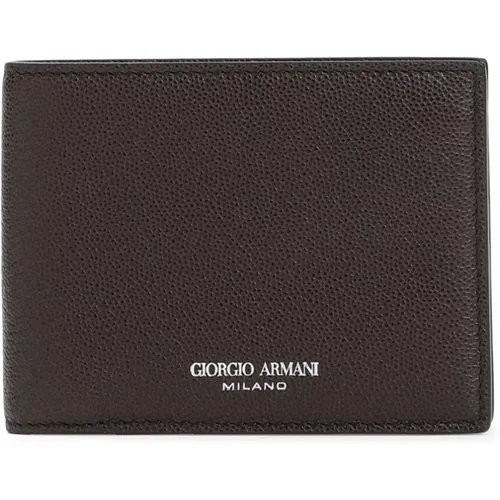 Bi-Fold Wallet , male, Sizes: ONE SIZE - Giorgio Armani - Modalova