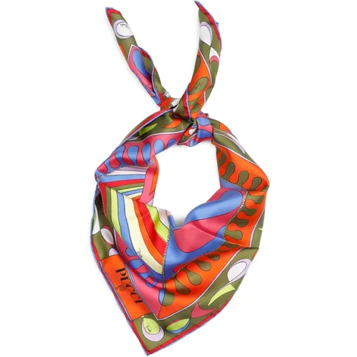 Multicolor Seidenschal Emilio Pucci - EMILIO PUCCI - Modalova