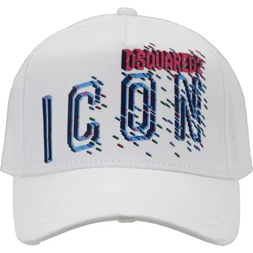 Caps, unisex, , Size: ONE SIZE Icon Baseball Cap with Buckle - Dsquared2 - Modalova