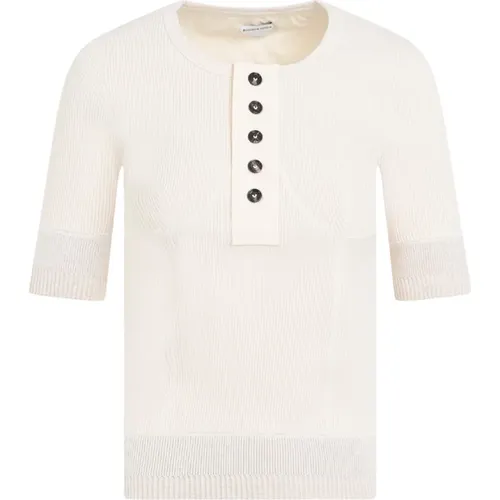 Cotton Rib T-Shirt , female, Sizes: S, XS, M - Bottega Veneta - Modalova