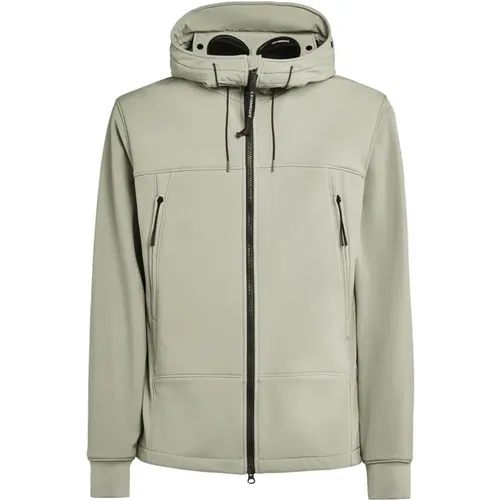 Soft Shell-R Google Jacke - Silber Salbei , Herren, Größe: S - C.P. Company - Modalova