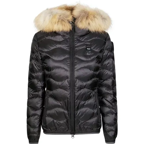 Winter Jackets, female, , Size: M Hooded Ondina Jacket - Blauer - Modalova