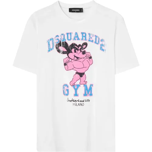 Printed Shirt , male, Sizes: S, M, L, XL - Dsquared2 - Modalova
