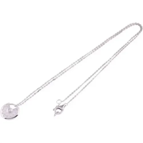 Pre-owned Jewellery, female, , Size: ONE SIZE Pre-owned Silver necklaces - Cartier Vintage - Modalova