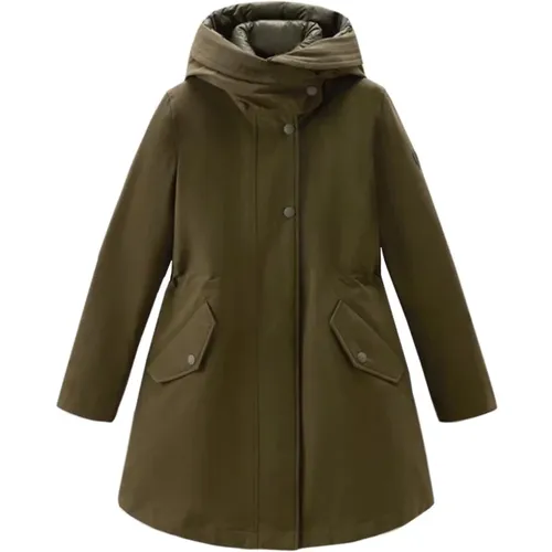 Long Military 3in1 Down Parka , female, Sizes: S, XS - Woolrich - Modalova