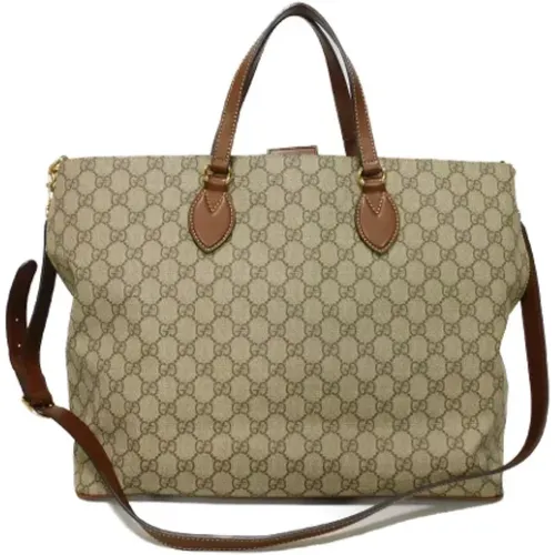 Pre-owned Tote Bags, female, , Size: ONE SIZE Pre-owned Canvas gucci-bags - Gucci Vintage - Modalova