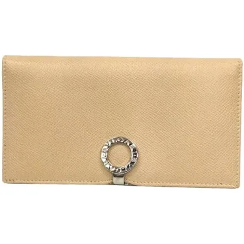 Pre-owned Wallets, female, , Size: ONE SIZE Pre-owned Leather wallets - Bvlgari Vintage - Modalova