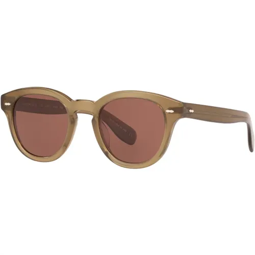 Sunglasses, unisex, , Size: 50 MM Cary Grant SUN Sunglasses Olive Green - Oliver Peoples - Modalova