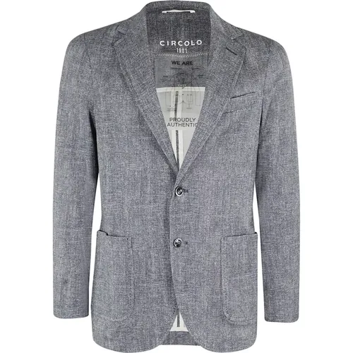 Premium Piquet Monopetto Blazer , male, Sizes: L - Circolo 1901 - Modalova