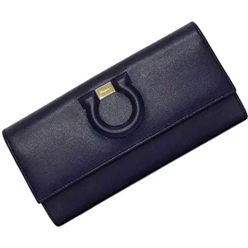 Pre-owned Wallets, female, , Size: ONE SIZE Pre-owned Leather wallets - Salvatore Ferragamo Pre-owned - Modalova