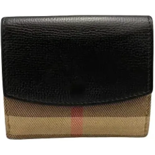 Pre-owned Wallets, female, , Size: ONE SIZE Pre-owned Canvas wallets - Burberry Vintage - Modalova