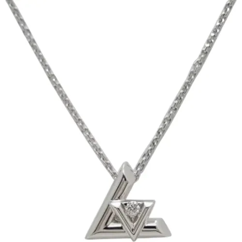 Pre-owned Jewellery, female, , Size: ONE SIZE Pre-owned White Gold necklaces - Louis Vuitton Vintage - Modalova