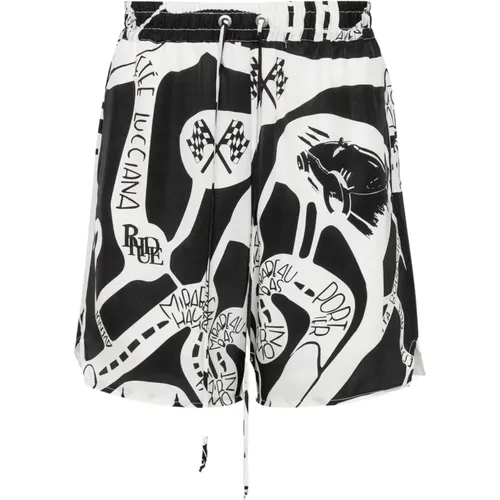 Silk Strada Shorts , male, Sizes: L, M, S - Rhude - Modalova