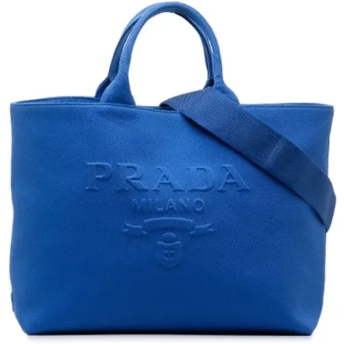 Pre-owned Tote Bags, female, , Size: ONE SIZE Pre-owned Canvas prada-bags - Prada Vintage - Modalova