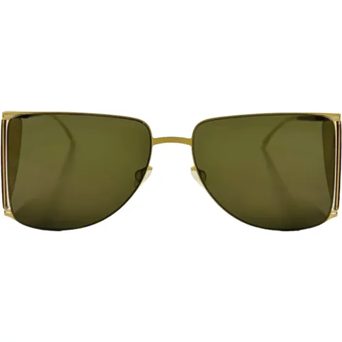 Sunglasses, unisex, , Size: ONE SIZE Helmut Lang Hl002 Aviator Sunglasses - Gold - Mykita - Modalova