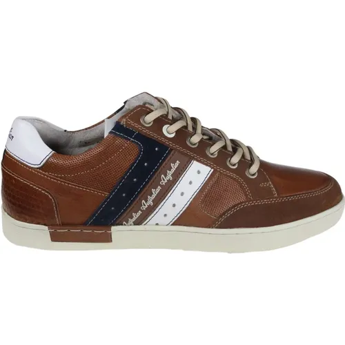 Brauner Leder Herren Sneaker , Herren, Größe: 47 EU - Australian - Modalova