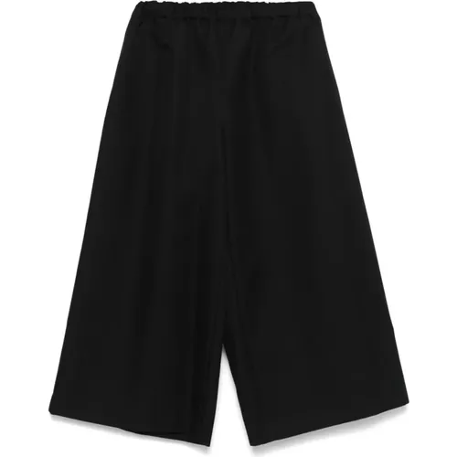 Wide Leg Cropped Trousers , female, Sizes: S, M, XS - Comme des Garçons - Modalova