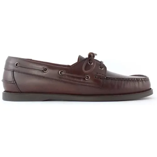 Leather Loafer with Lace-Up Detail , male, Sizes: 8 UK, 6 UK, 9 UK, 10 UK, 7 UK - Berwick - Modalova