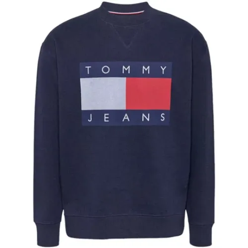 Sweatshirts, male, , Size: XL Crewneck Sweatshirt - Tommy Jeans - Modalova