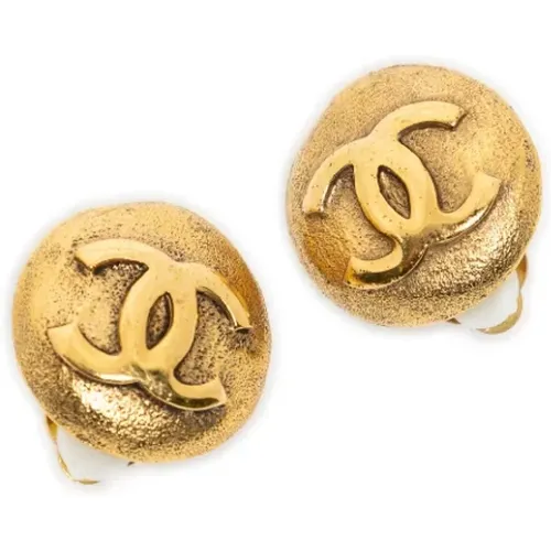 Pre-owned Metal earrings , female, Sizes: ONE SIZE - Chanel Vintage - Modalova