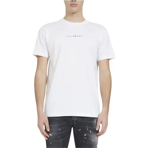 Herren Casual T-Shirt , Herren, Größe: L - John Richmond - Modalova