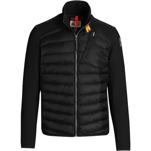 Jayden Schwarze Bimaterial Jacke , Herren, Größe: S - Parajumpers - Modalova