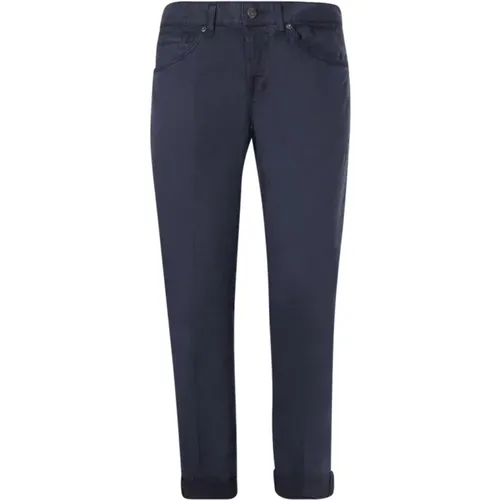 Blaue Slim Fit Jeans , Herren, Größe: W34 - Dondup - Modalova