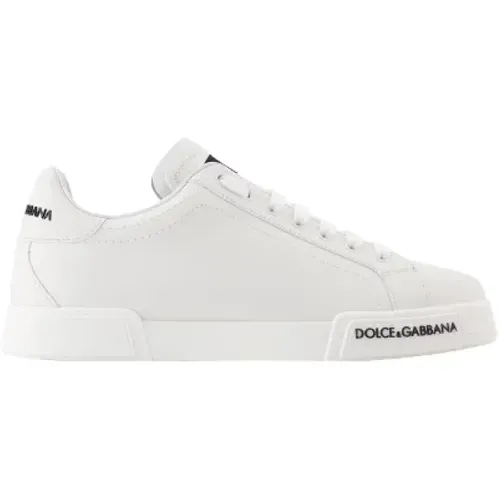 Sneakers, male, , Size: 9 US Leather sneakers - Dolce & Gabbana - Modalova