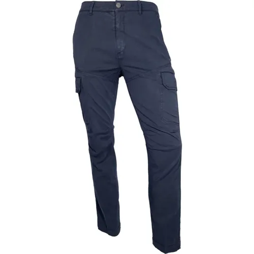 Cargo Hose Frühling Twill Blau - aeronautica militare - Modalova