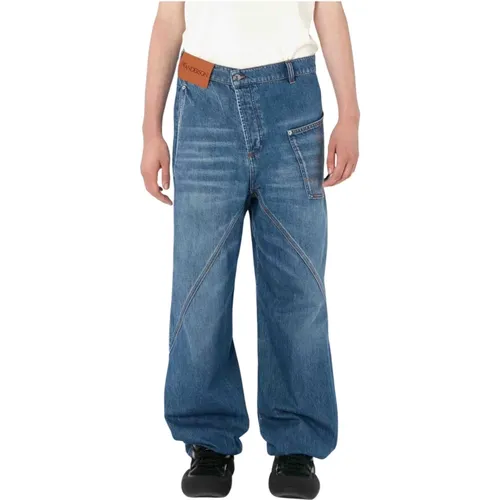 Weite Bein Arbeitskleidung Jeans , Damen, Größe: W30 - JW Anderson - Modalova