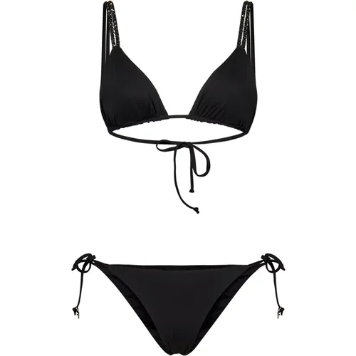 Bikinis, female, , Size: M Lace-Up Triangle Bikini Set - Fisico - Modalova