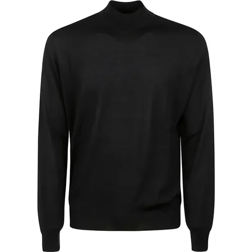 Blauer Merino Rollkragenpullover , Herren, Größe: 4XL - Hindustrie - Modalova