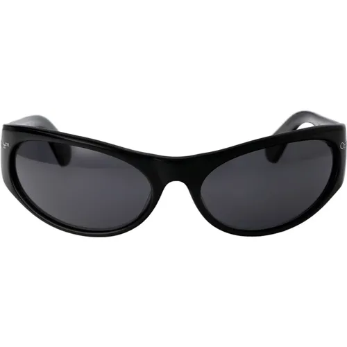 Sunglasses, unisex, , Size: 56 MM Napoli Sunglasses for Stylish Sun Protection - Off White - Modalova