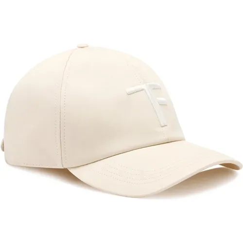 Caps, male, , Size: M Ivory Stylish Hat Accessories for Men - Tom Ford - Modalova