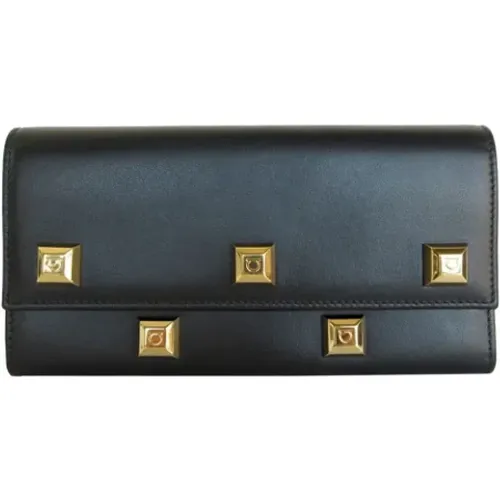 Pre-owned Wallets, female, , Size: ONE SIZE Pre-owned Leather wallets - Salvatore Ferragamo Pre-owned - Modalova