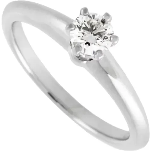 Pre-owned Jewellery, female, , Size: ONE SIZE Pre-owned Platinum rings - Tiffany & Co. Pre-owned - Modalova