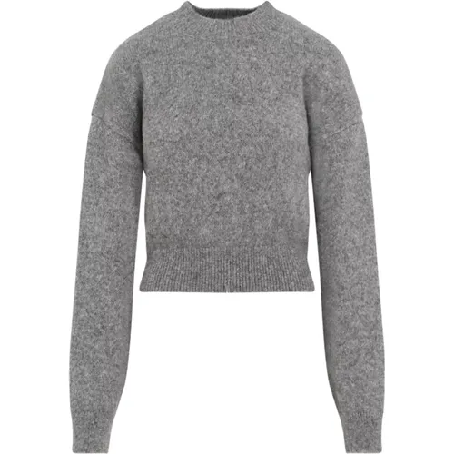 Grey Knit Pullover Sweater , female, Sizes: L, M - Jacquemus - Modalova