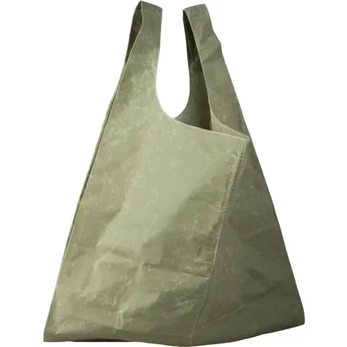 Wax, XL bag in waxed cotton eucalyptus , female, Sizes: ONE SIZE - Cortana - Modalova