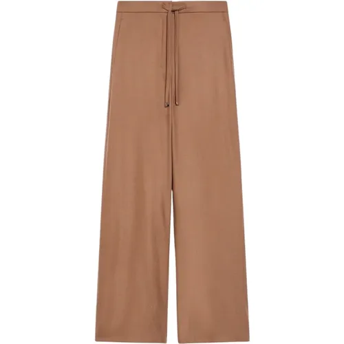 Flanell Jogginghose Lockerer Schnitt , Damen, Größe: M - Max Mara - Modalova