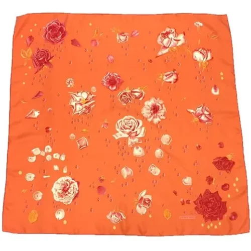 Pre-owned Scarves, female, , Size: ONE SIZE Pre-owned Silk scarves - Hermès Vintage - Modalova