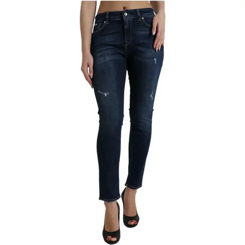 Elegant Dark Stretch Jeans , female, Sizes: M - Dolce & Gabbana - Modalova