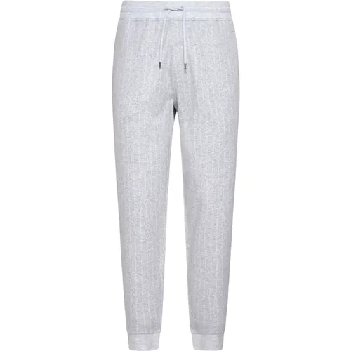 Sweatpants, male, , Size: L Elasticated Waist Pinstriped Trousers - BRUNELLO CUCINELLI - Modalova