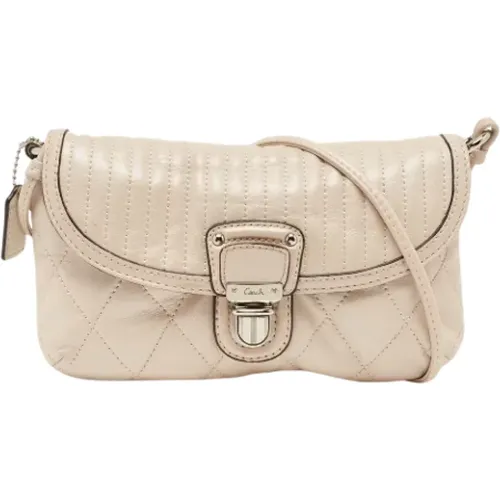 Pre-owned Cross Body Bags, female, , Size: ONE SIZE Pre-owned Leather shoulder-bags - Coach Pre-owned - Modalova