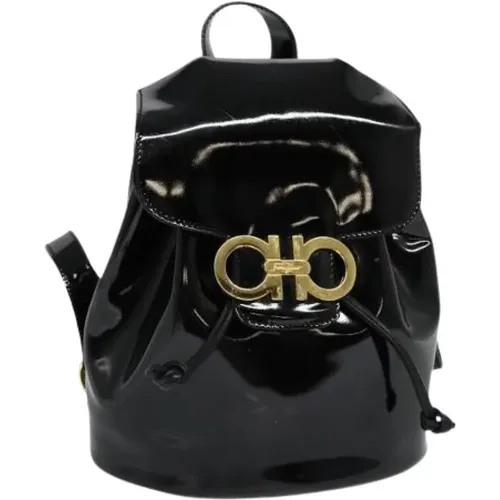 Pre-owned Backpacks, female, , Size: ONE SIZE Pre-owned Leather Backpack - Salvatore Ferragamo Pre-owned - Modalova