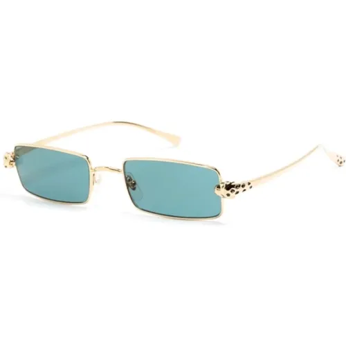 Sunglasses, unisex, , Size: 54 MM Gold Sunglasses for Everyday Use - Cartier - Modalova